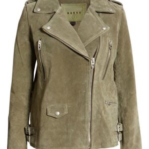 Long Suede Motorcycle Jacket