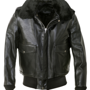 A-2 Naked Cowhide Leather Flight Jacket