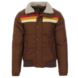 B-3 Retro Stripe Ski Bomber Jacket