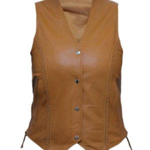 Biker Soft Leather Vest