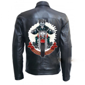 Black Biker Men’s Leather Jacket