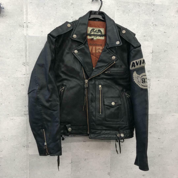 Black Leather Riders Jacket - Image 2