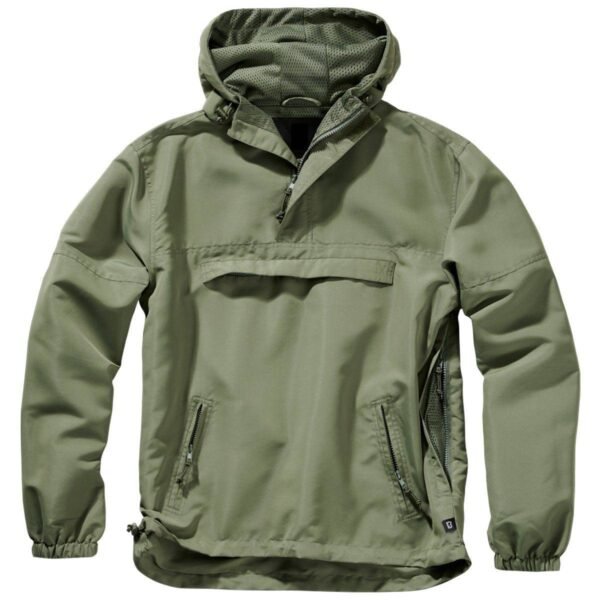 Windbreaker Olive Hooded Jacket