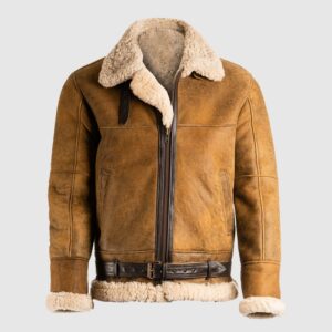 Brown B3 Shearling Leather Jacket