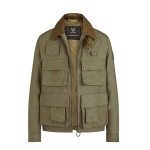 Men’s Green Waxed Cotton Field Jacket