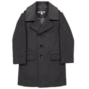 Kid’s Charcoal Wool Blend Coat