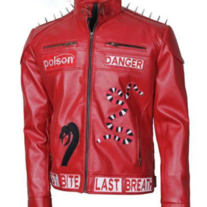 Danger Poison Snake Bite Last Breath Biker Jacket