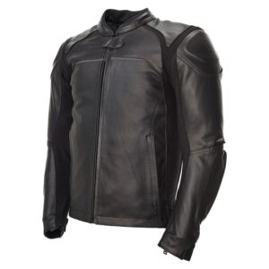 Jackson Black Leather Motorcycle Jacket