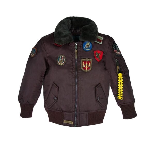 Top Gun Kids B-15 Burgundy Bomber Jacket