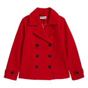 Kid’s Red Navy Pea Coat