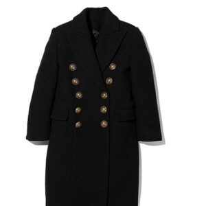 Kid’s Speckled Double Breasted Peacoat