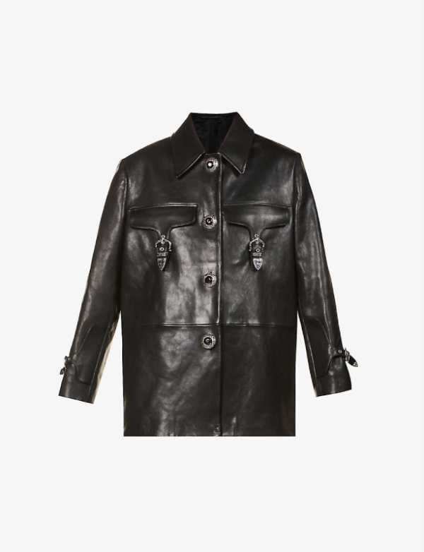 Layton Oversized Leather Jacket