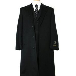 MENS BLACK CASHMERE OVERCOAT