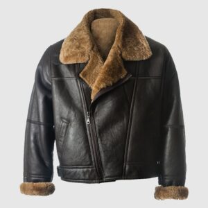Black B3 Sheepskin Leather Jacket