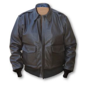 Men’s Army A-2 Leather Bomber Jacket