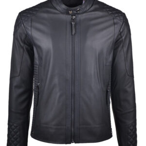 Men’s Biker Black Leather Jacket