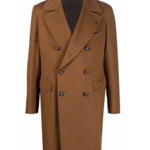 Men’s Brown Double Breasted Peacoat