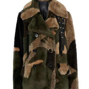 Men’s Camo-Print Faux Fur Jacket