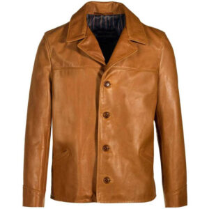 Men’s Cowhide Hip Length Car Coat