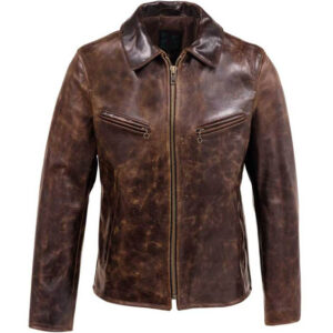 Men’s Cowhide Retro Motorcycle Jacket