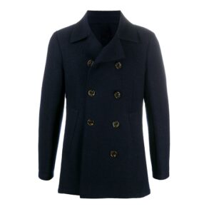 Men’s Classic Navy Blue Double Breasted Short Peacoat