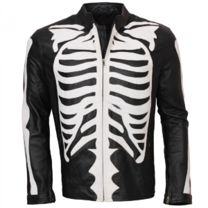 Men’s Halloween Biker Skeleton Jacket