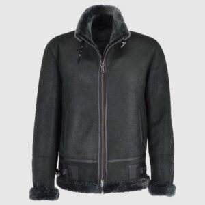 Men’s Leather Shearling Flight Jacket