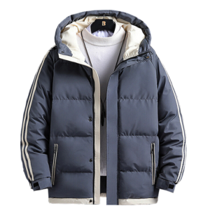 Men’s Puffer Hooded Bomber Jacket