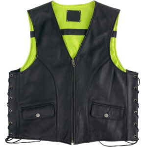Men’s Reversible Leather Safety Vest