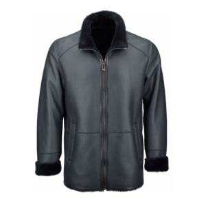 Mens Sheepskin Blue Flight Jacket