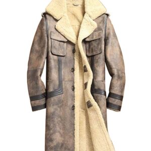 Men’s Sheepskin Shearling Leather Coat