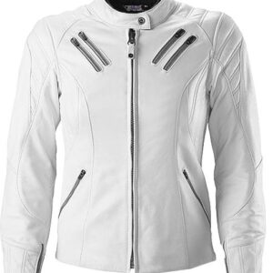 Men’s White Biker Jacket