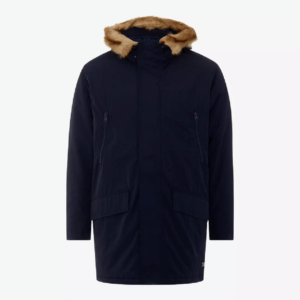 Men’s Navy Blue Parka Jacket