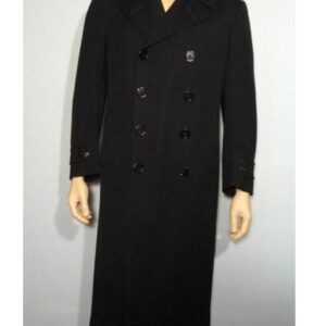 Military Black Long Coat