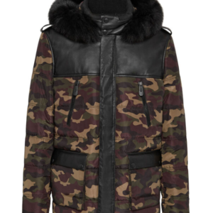 Military Camo Nylon Jacket