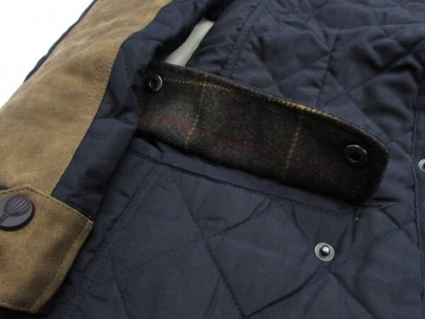 Navy Piper Quilted Microfiber Jacket - Image 4