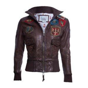 OFFICIAL MISS TOP GUN LEATHER JACKET