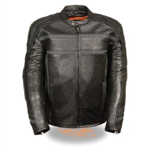 Premium Leather Reflective Motorcycle Jacket