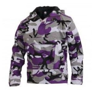 Purple Camo Anorak Pullover Jacket