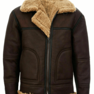 Sheepskin Leather Flight B-3 Bomber Jacket