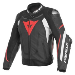 Black Leather Perforated Moto Jacket