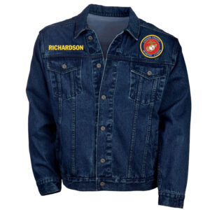 Men’s U.S. Marines Denim Military Jacket