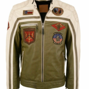 Top Gun Biker Leather Jacket