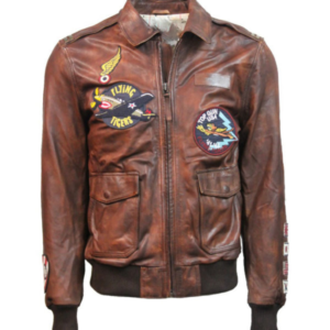 Top Gun Flying Tigers Leather Jacket