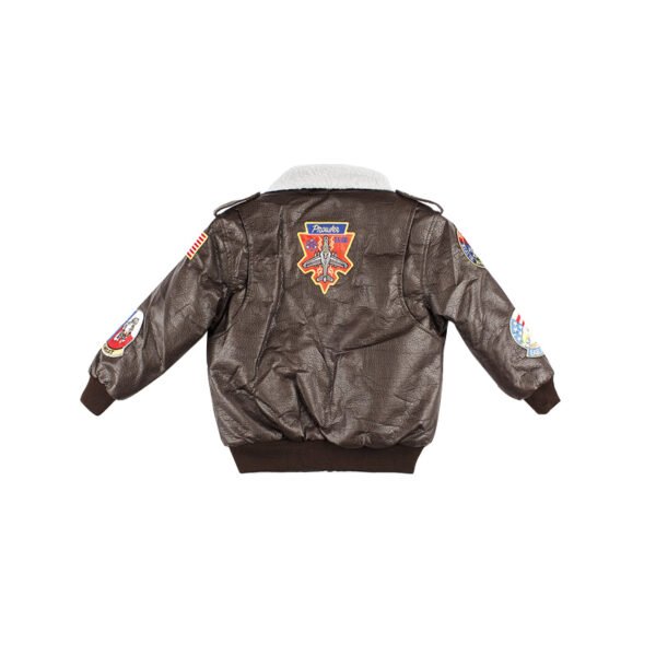 Top Gun G-1 Brown Bomber Jacket - Image 2