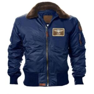 Top Gun Kids B-15 Wings Navy-Blue Bomber Jacket