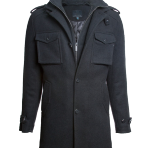 Top Gun Men’s Slim Fit Wool Pea Coat