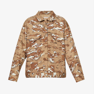 Trucker Camouflage Print Shell Jacket