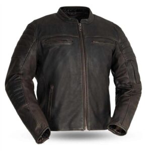 Vintage Brown Cowhide Riding Jacket