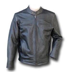 Vintage Cafe Racer Leather Jacket